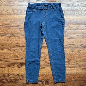 B10 HUE Classic Blue Skinny Jeans for Women’s Large Short Fit